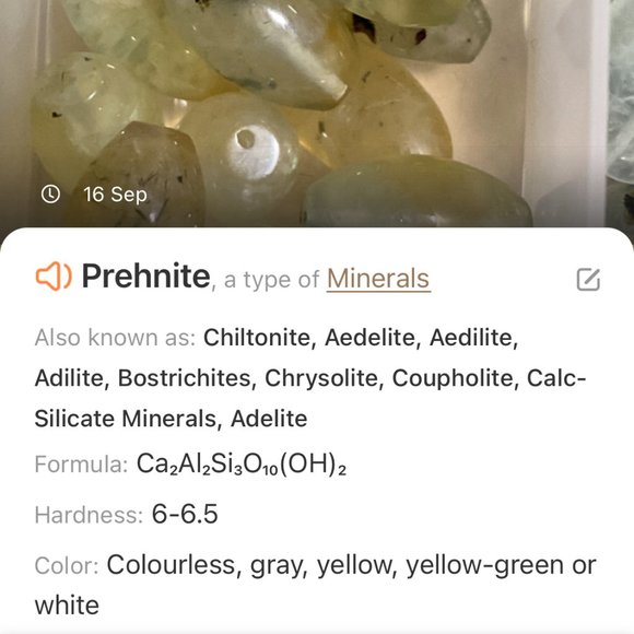 2/$20, Yellow Prehnite Stainless Necklace, Genuine Barrel Gemstone Bar Pendant - Picture 8 of 9